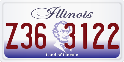 IL license plate Z363122