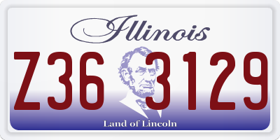 IL license plate Z363129
