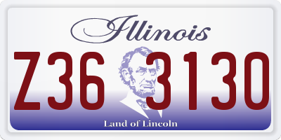 IL license plate Z363130