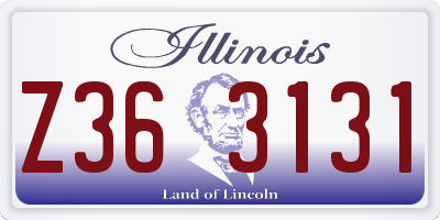 IL license plate Z363131
