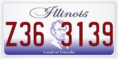 IL license plate Z363139