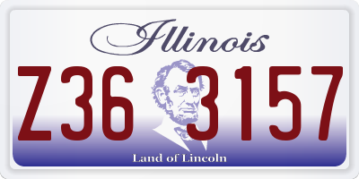 IL license plate Z363157