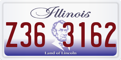 IL license plate Z363162