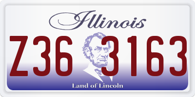 IL license plate Z363163