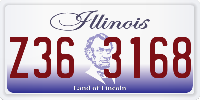 IL license plate Z363168