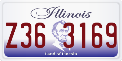 IL license plate Z363169
