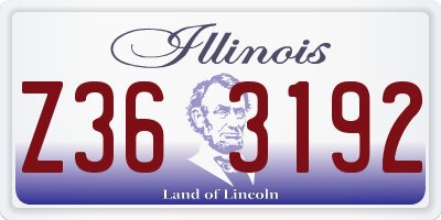 IL license plate Z363192