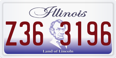 IL license plate Z363196