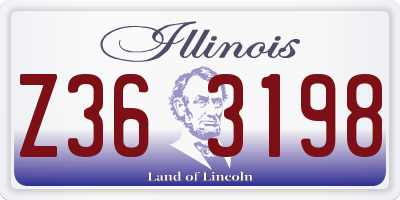 IL license plate Z363198