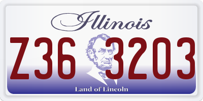 IL license plate Z363203