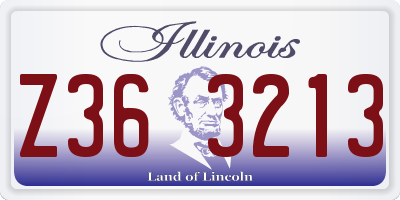 IL license plate Z363213