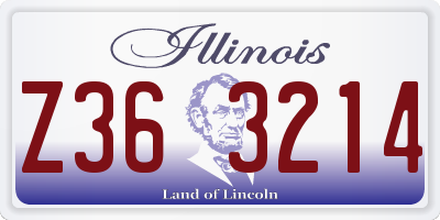 IL license plate Z363214