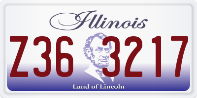 IL license plate Z363217