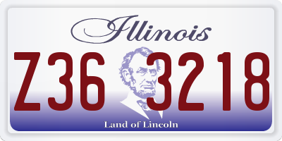 IL license plate Z363218