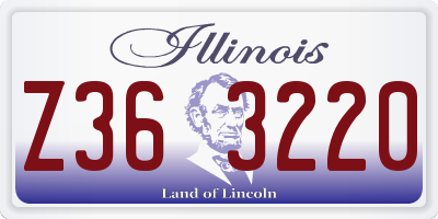 IL license plate Z363220