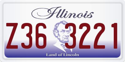 IL license plate Z363221