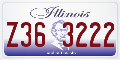 IL license plate Z363222