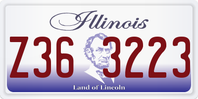 IL license plate Z363223