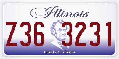 IL license plate Z363231