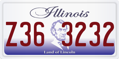 IL license plate Z363232