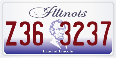 IL license plate Z363237