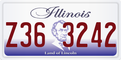 IL license plate Z363242