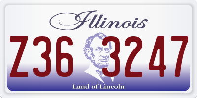 IL license plate Z363247