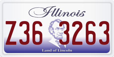 IL license plate Z363263
