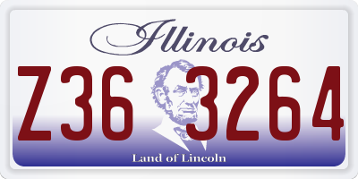 IL license plate Z363264
