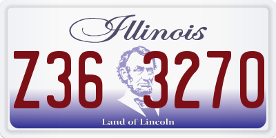 IL license plate Z363270