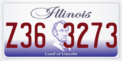 IL license plate Z363273