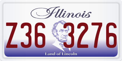 IL license plate Z363276