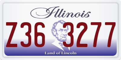 IL license plate Z363277