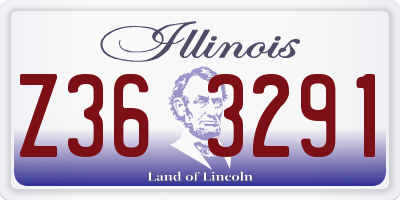 IL license plate Z363291
