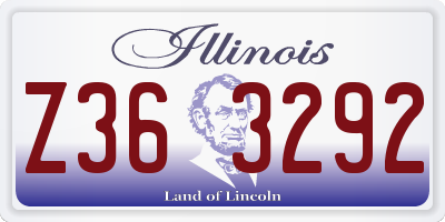 IL license plate Z363292