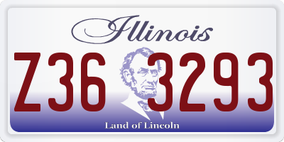 IL license plate Z363293