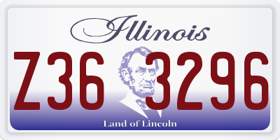 IL license plate Z363296