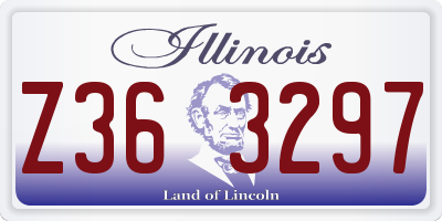 IL license plate Z363297