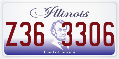 IL license plate Z363306