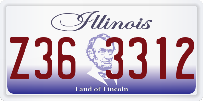 IL license plate Z363312
