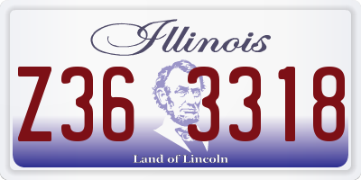 IL license plate Z363318