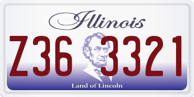 IL license plate Z363321