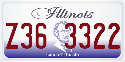 IL license plate Z363322