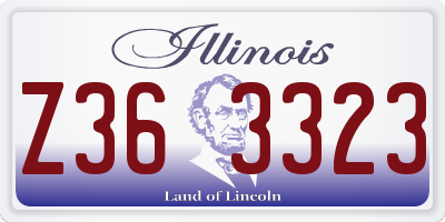 IL license plate Z363323