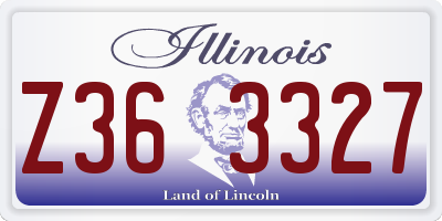 IL license plate Z363327