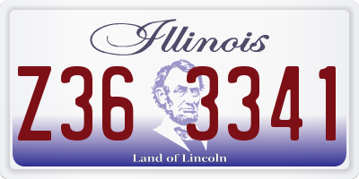 IL license plate Z363341