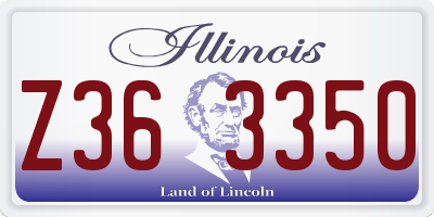 IL license plate Z363350