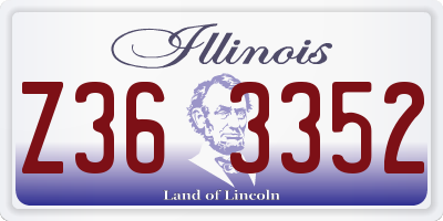 IL license plate Z363352