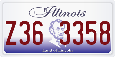 IL license plate Z363358