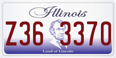 IL license plate Z363370